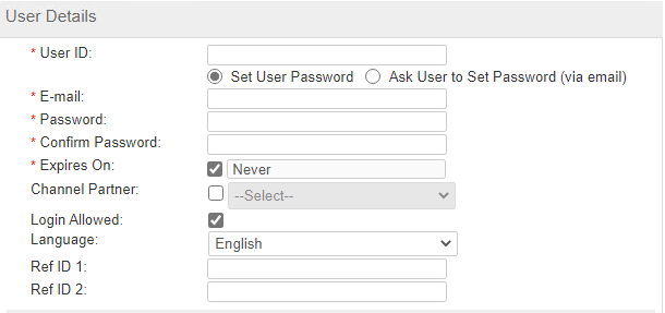 Creating a User